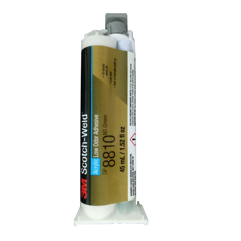 3M Scotch-Weld DP8810NS Green Low Odor Acrylic Adhesive Non-Sag Structural Glue for Metal Plastic Composite Powder Coat Bonding