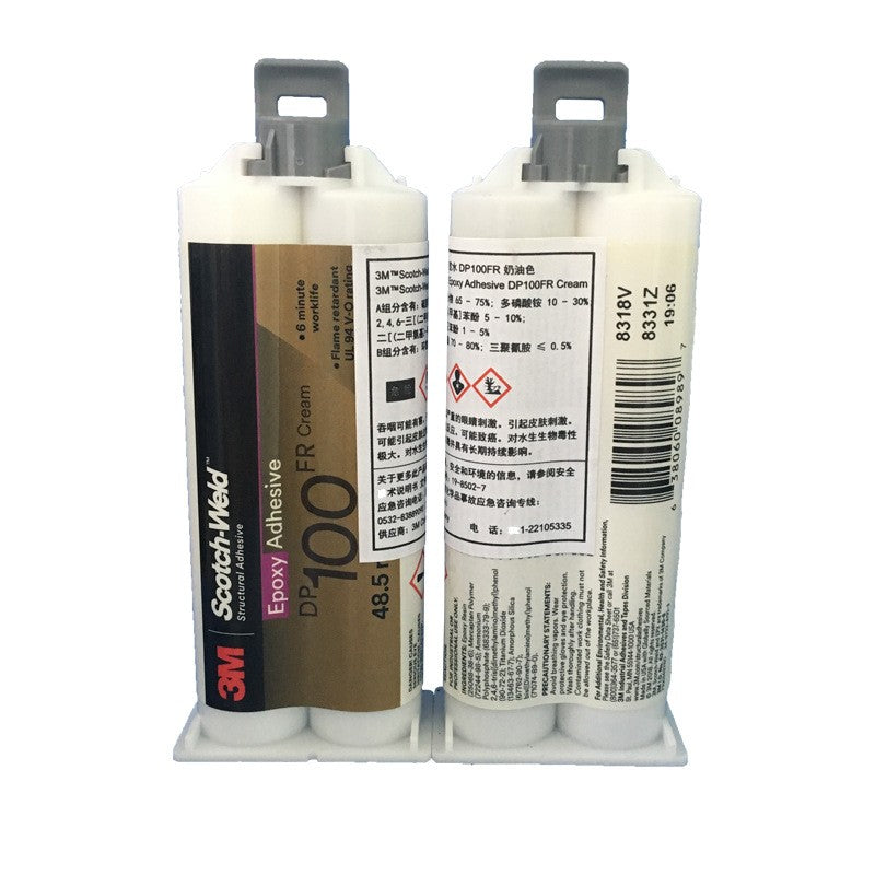 3M Scotch-Weld DP100FR Flame Retardant Epoxy Adhesive 48.5ml Two-Part Structural Glue UL94 V-0