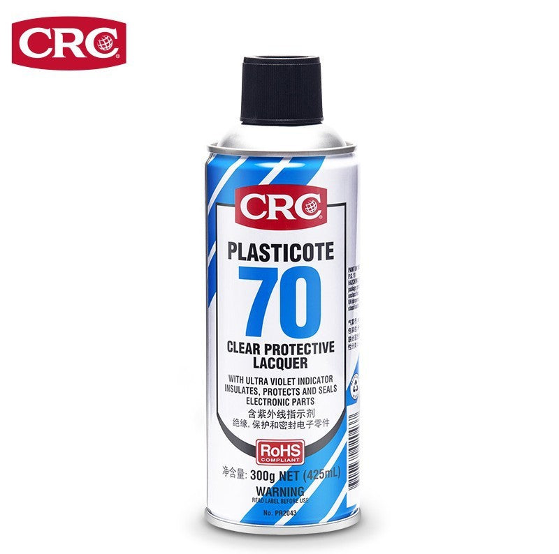 CRC Plasticote 70 Clear Protective Lacquer UV Indicator PCB Insulating Coating for Electronic Parts