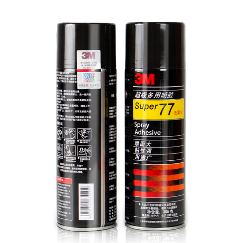 3M Super 77 Multipurpose Spray Adhesive Fast Drying Aerosol Glue for Foam Fabric Paper Plastic Metal Wood