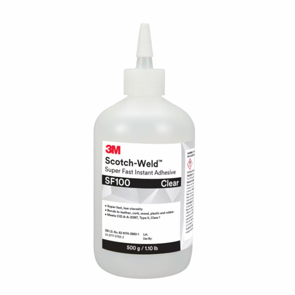 3M Scotch-Weld SF100 Clear Super Fast Instant Adhesive Low Viscosity Cyanoacrylate Glue for Plastic Rubber