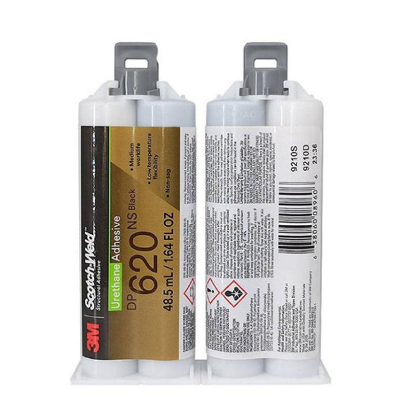 3M Scotch-Weld DP620NS Black Non-Sag Urethane Adhesive 50ml Two-Part Flexible Structural Glue