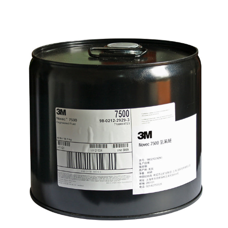 3M Novec 7500 Engineered Fluid HFE Heat Transfer Liquid for Semiconductor Electronics Cooling