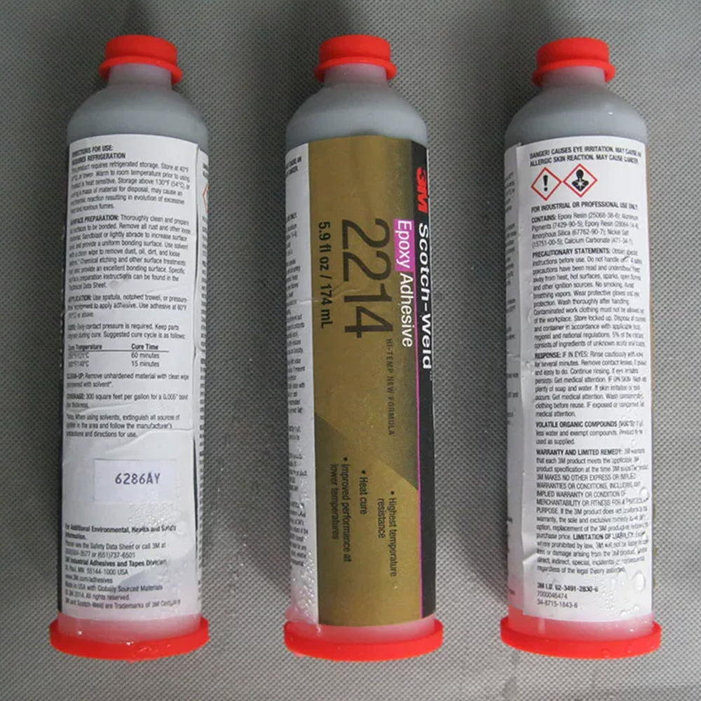 3M Scotch-Weld 2214 Gray One-Part Heat Cure Epoxy Adhesive for Metal High Temperature Plastic Bonding