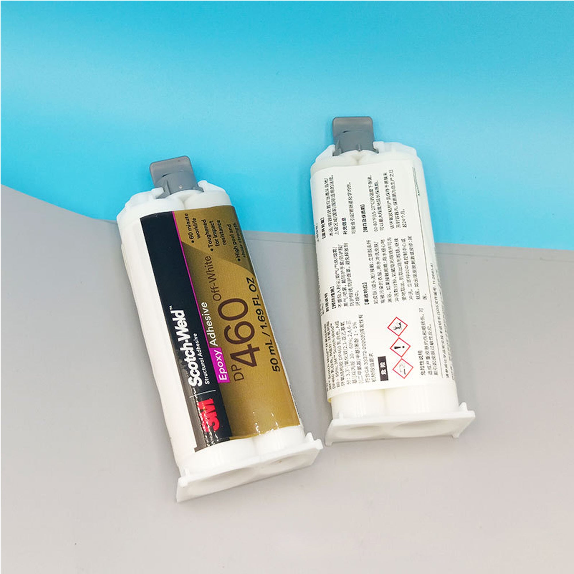 3M Scotch-Weld DP460 Off-White Epoxy Adhesive 50ml Two-Part Structural Glue for Metal Plastic Composite