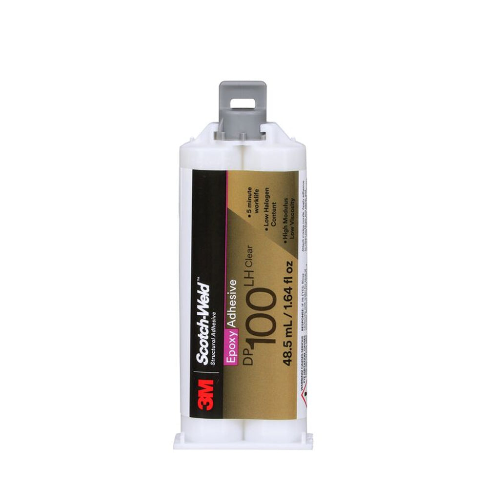 3M Scotch-Weld DP100LH Clear Low Halogen Epoxy Adhesive 48.5ml Two-Part Fast Cure Glue for Electronics
