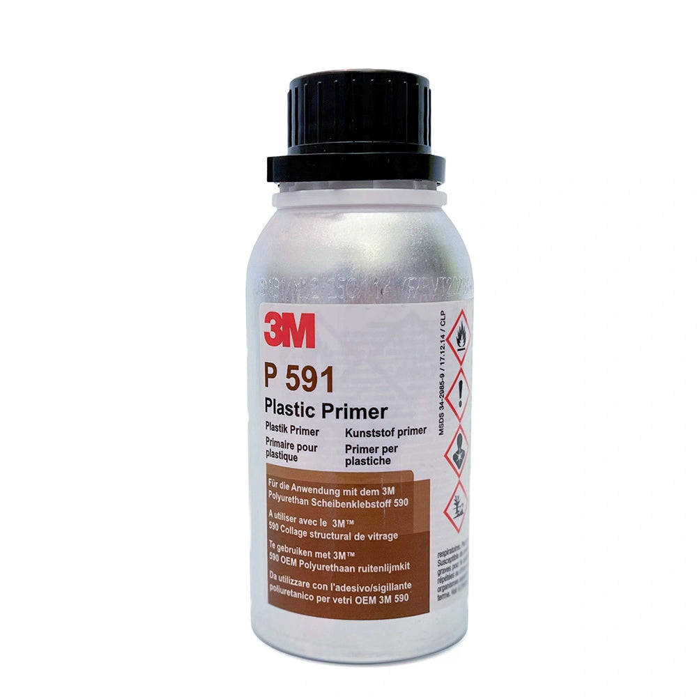 3M P591 All Purpose Sealant Primer Black 250ml Adhesion Promoter for Polyurethane Hybrid Sealant Glass Metal Plastic Bonding