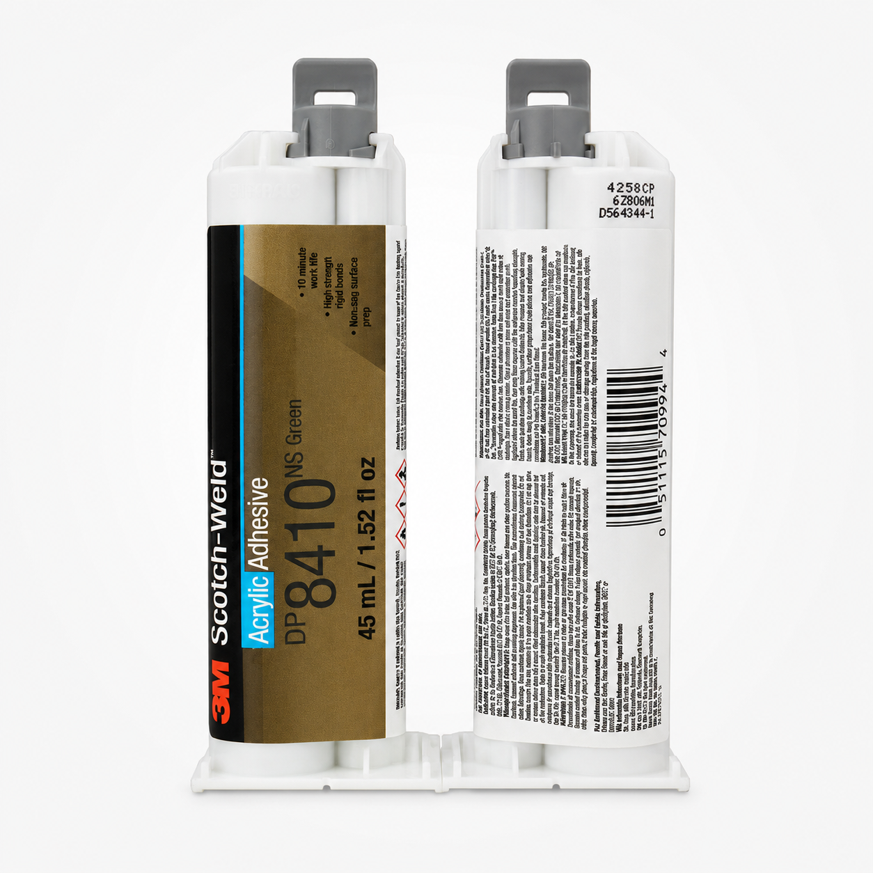 3M Scotch-Weld DP8410NS Green Acrylic Structural Adhesive for Metal and Plastic Bonding