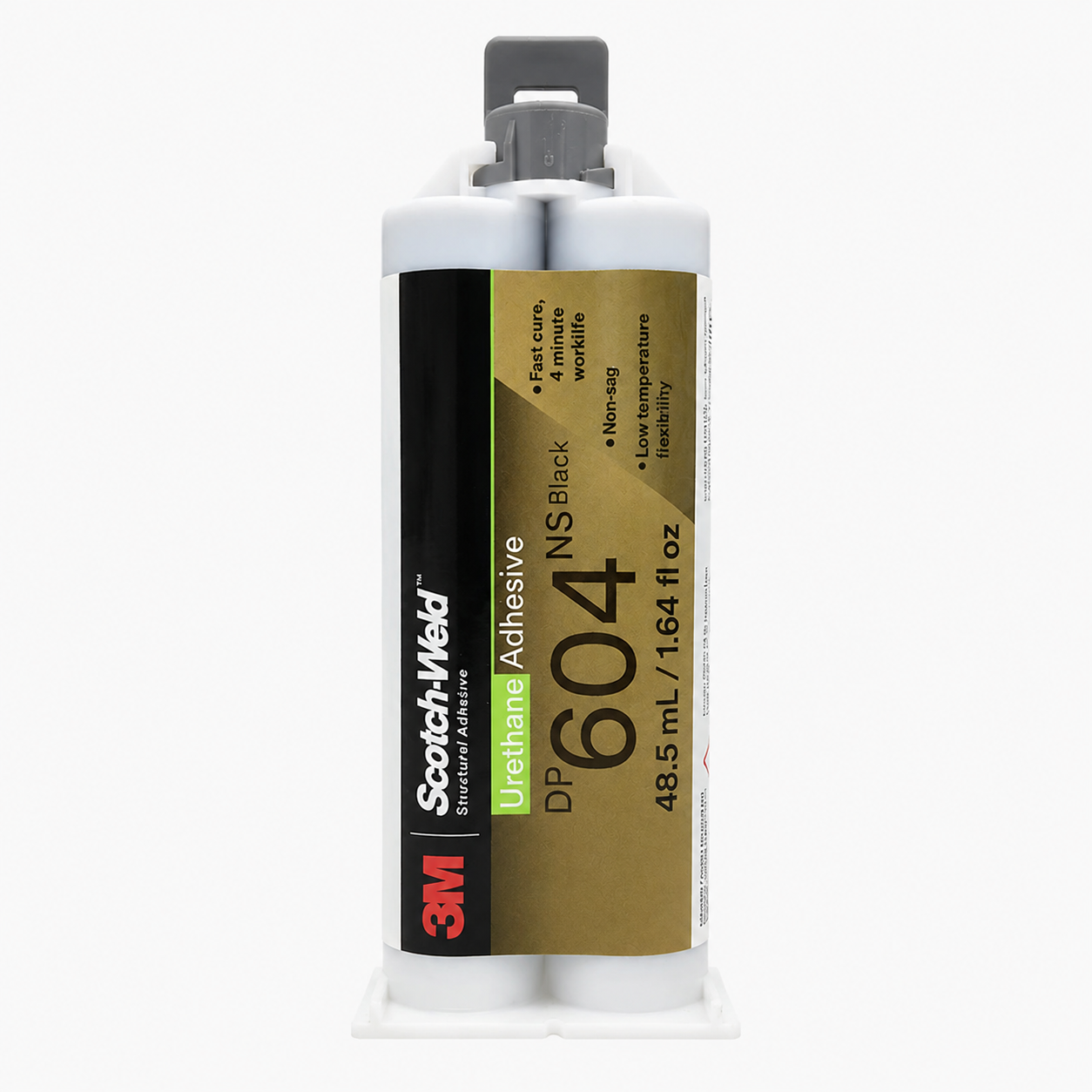 3M Scotch-Weld DP604NS Black 48.5ML Urethane Adhesive Fast Curing Non-Sag Flexible Bonding Glue