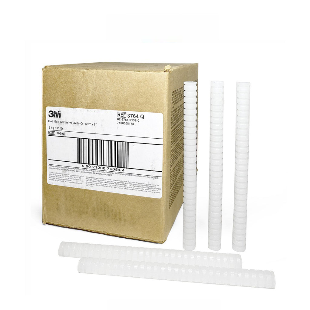 3M 3764Q Clear Hot Melt Adhesive Stick for Plastic Polyolefin ABS PVC PP PE Bonding