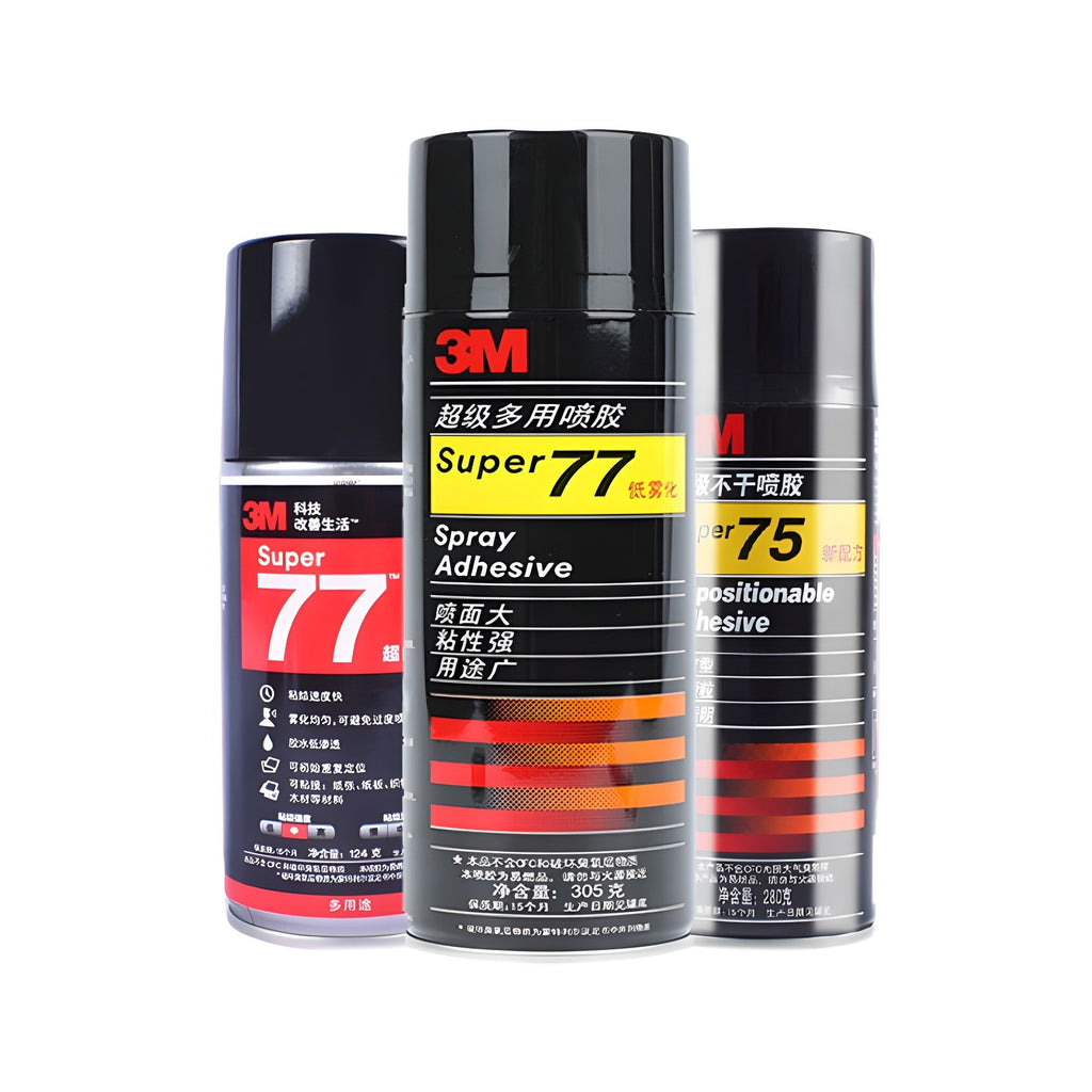 3M Super 77 Multipurpose Spray Adhesive Fast Drying Aerosol Glue for Foam Fabric Paper Plastic Metal Wood