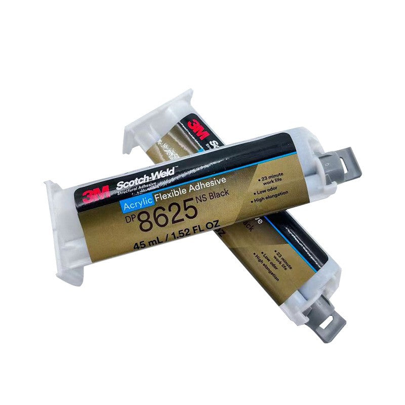 3M Scotch-Weld DP8625NS Black Flexible Acrylic Adhesive Low Odor Non-Sag Structural Glue for Metal Plastic Glass Panel Bonding