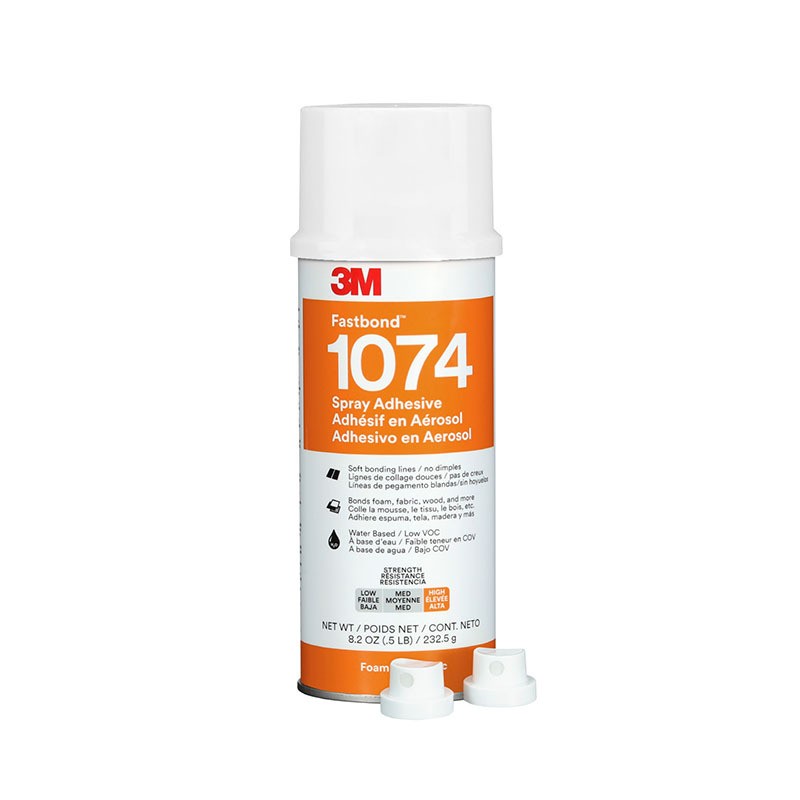3M Fastbond 1074 Water-Based Foam & Fabric Adhesive Low VOC Spray Glue