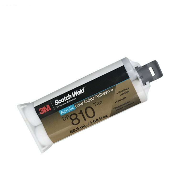 3M Scotch-Weld DP810 Low Odor Acrylic Adhesive 48.5ml Two-Part Structural Glue for Metal Plastic Rubber