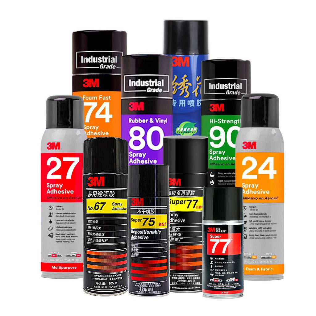 3M Repositionable 75 Spray Adhesive Clear Temporary Aerosol Glue for Paper Fabric Film Plastic