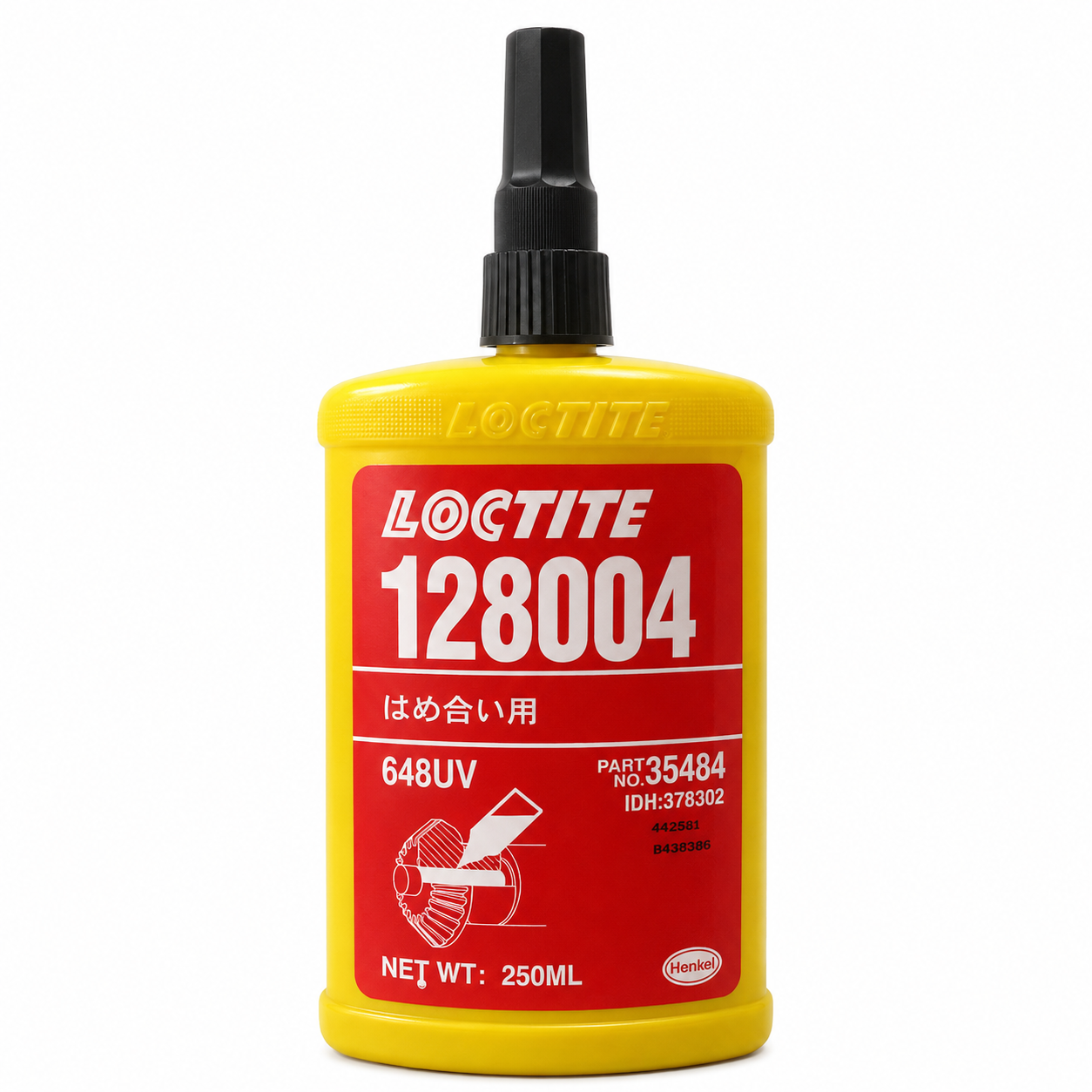 LOCTITE 128004 648 UV Retaining Compound 250ml High Strength Anaerobic Adhesive for Shaft Gear Bonding